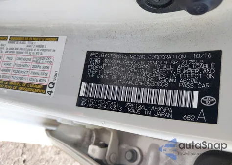 2017 Toyota Corolla Im from USA, damaged, VIN JTNKARJE4HJ530008